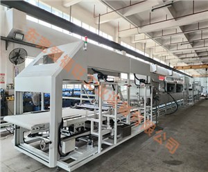 28米軟瓷生產(chǎn)線,隧道式軟瓷生產(chǎn)線，加熱固化軟瓷生產(chǎn)線